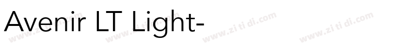Avenir LT Light字体转换 Avenir LT Light字体转换
